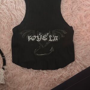 Boys Lie Black Tank Top